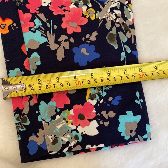 NWOT MERONA Floral Print Ankle Length Pants Size 10 - Picture 8 of 15